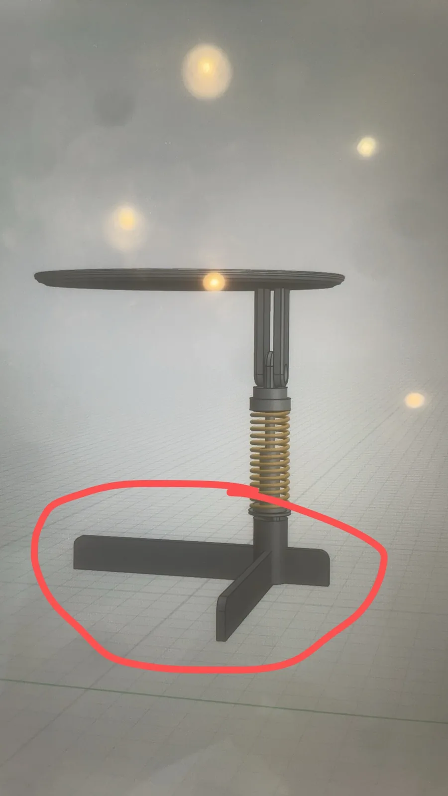 大理石感应发光避震器桌 — 15